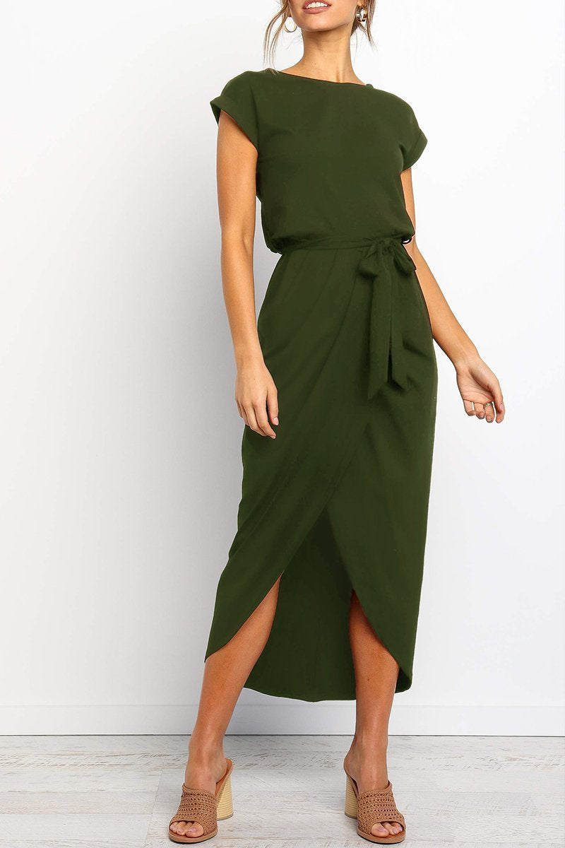 After Midnight Ankle Length Midi Dress(4 Colors)