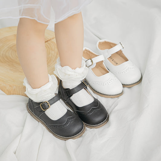 Adorable Girls' Mary Jane Dress Shoes for Party and Wedding Occasions - Comfortable, Adjustable Strap, Sparkly Buckle, Soft Insole - Perfect for Little Princesses