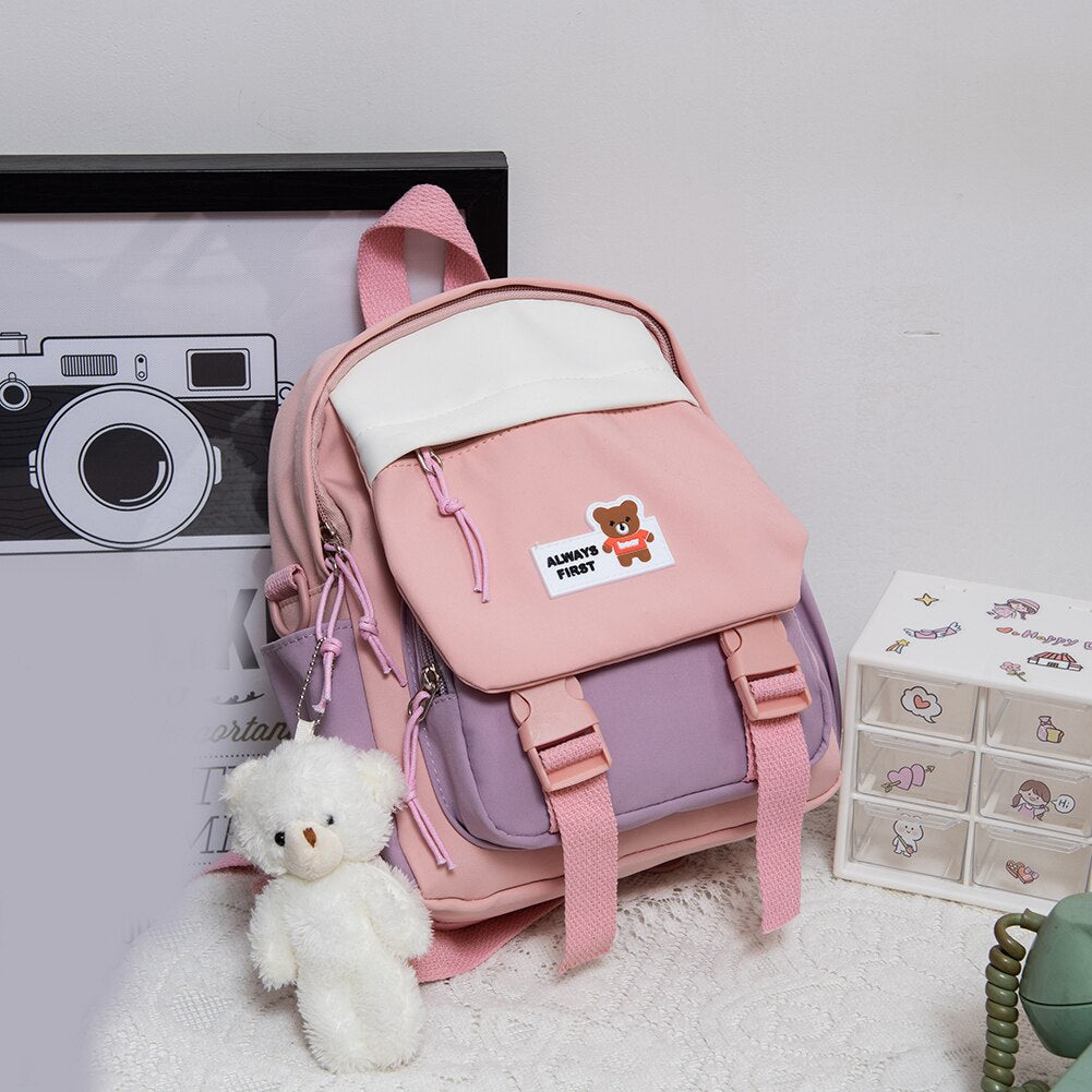 OAQQA Mini Women's Backpacks Casual Nylon Female Bags Small School Bags for Girls Student Fashion Female Rucksack Small Backpack