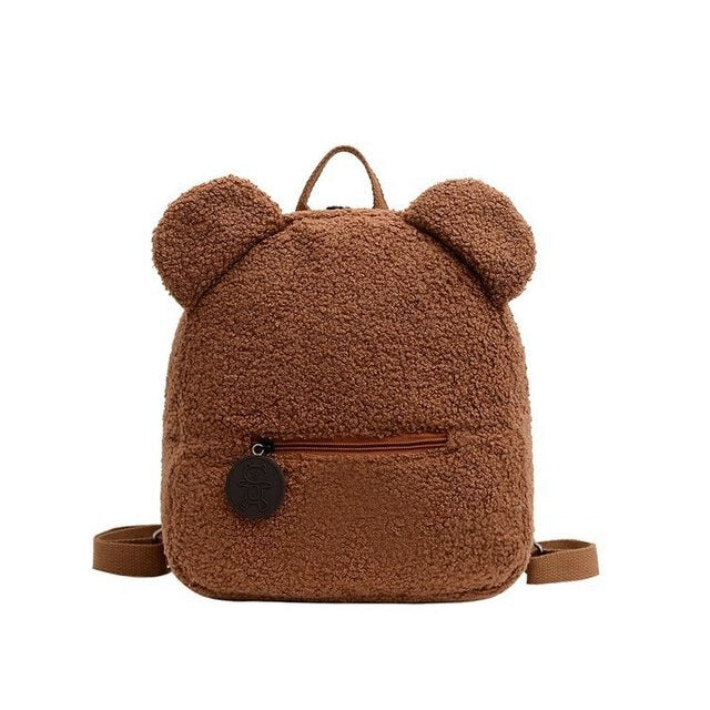 OAQQA Bear Backpacks  Portable Children Travel Shopping Rucksacks Women's Cute Bear Shaped Shoulder Backpack