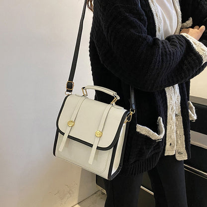 OAQQA OAQQA Women Casual Backpacks Korean Preppy Style Shoulder Bags for Girls Student Schoolbags PU Leather Ladies Daily Crossbody Bags