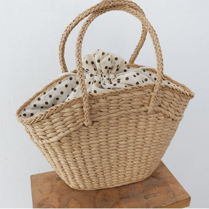 OAQQA Beach Rattan Bag Ladies New Large Straw Bag Famous Brand Ladies Handbag  Handbag Straw Woven Beach Bag Luxury Handbag