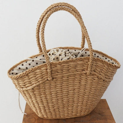 OAQQA Beach Rattan Bag Ladies New Large Straw Bag Famous Brand Ladies Handbag  Handbag Straw Woven Beach Bag Luxury Handbag