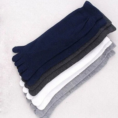 1 Pair Winter Autumn Warm Comfortable Men Women's Guy Five Finger Pure Soft Cotton Toe Socks 5 colors Wholesale