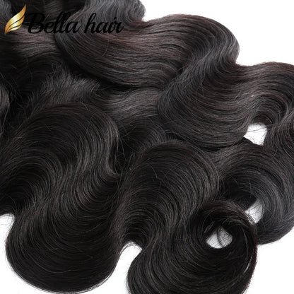 11A Virgin Human Hair Bundles Body Wave Brazilian Remy Hair Extensions Weaves Full Head For Black Women One Donor Greatremy 12-40inch