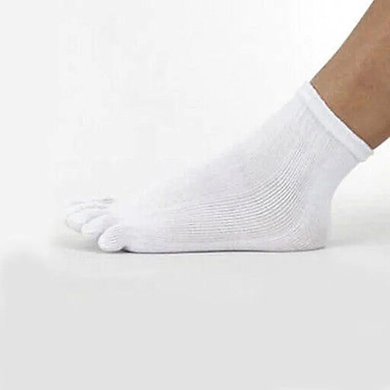 1 Pair Winter Autumn Warm Comfortable Men Women's Guy Five Finger Pure Soft Cotton Toe Socks 5 colors Wholesale